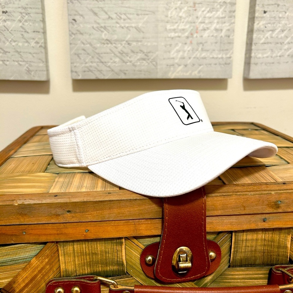 NWOT PGA golf visor - white